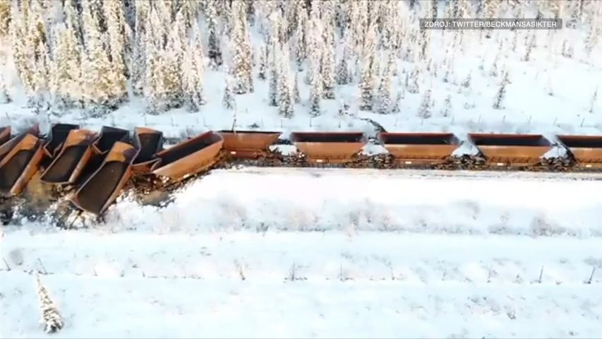 Video: Ve Švédsku vykolejilo 38 vagonů nákladního vlaku s rudou